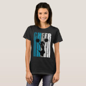Girls Cheerleading Colors Cheerleader Fan Daughter Tシャツ (正面フル)
