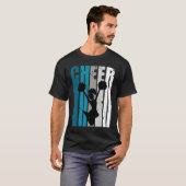 Girls Cheerleading Colors Cheerleader Fan Daughter Tシャツ (正面フル)
