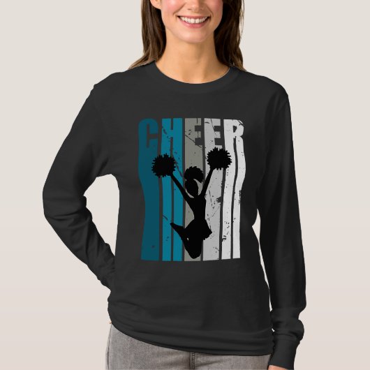 Girls Cheerleading Colors Cheerleader Fan Daughter Tシャツ (正面)