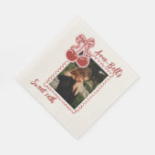 Girls Cherry Sweet 16th Birthday スタンダードランチョンナプキン (角)