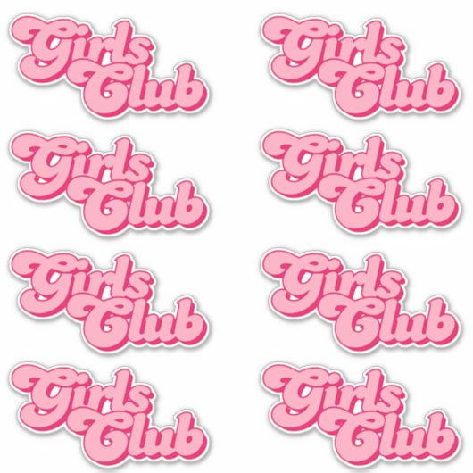 Girls Club シール (正面)