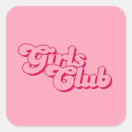 Girls Club スクエアシール (正面)