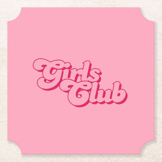 Girls Club ペーパーコースター (正面)