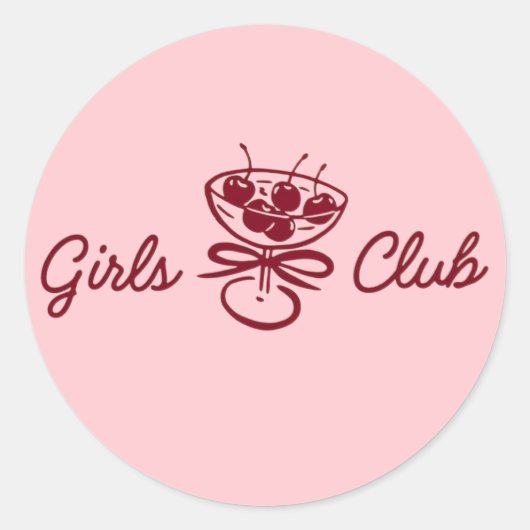 Girls Club ラウンドシール (正面)