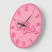 Girls Club ラージ壁時計 (傾斜)