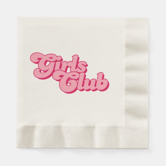 Girls Club 縁ありランチョンナプキン (正面)