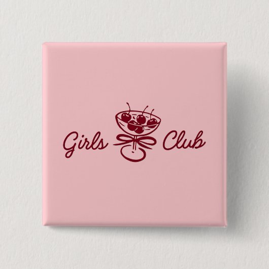 Girls Club 缶バッジ (正面)