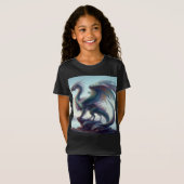 Girl's colorful beautiful dragon t-shirt tシャツ (正面フル)