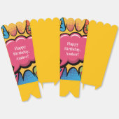 Girls’ Colorful Pop Art Birthday Party フェイバーボックス (見開き)