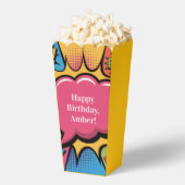 Girls’ Colorful Pop Art Birthday Party フェイバーボックス (はじけた状態)