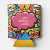 Girls’ Colorful Pop Art Birthday Party 缶クーラー (裏面)