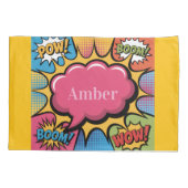 Girls’ Colorful Pop Art Birthday Party Gift 枕カバー (裏面)