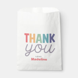 Girls Colorful Two Much Fun Rainbow 2nd Birthday フェイバーバッグ