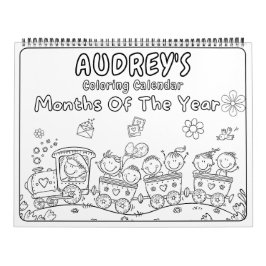 Girls Coloring Calendar カレンダー