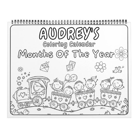 Girls Coloring Calendar カレンダー (カバー)