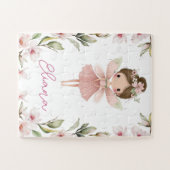 Girls Custom Name Personalised Fairy Puzzle ジグソーパズル (横)