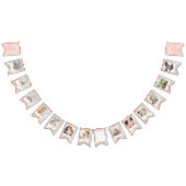 Girls Cute Daisy 1st Birthday Milestone Photo  バンティングフラッグ (全)