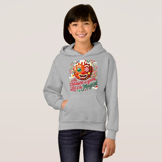 Girls' Cute Gingerbread Cozy Christmas cookie gift (正面フル)