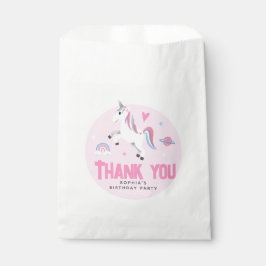 Girls Cute Pink RainbowUnicorn  フェイバーバッグ