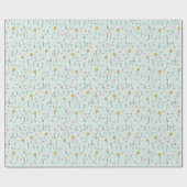 Girls Cute Two Wild Boho Wildflower Birthday ラッピングペーパー (フラット)