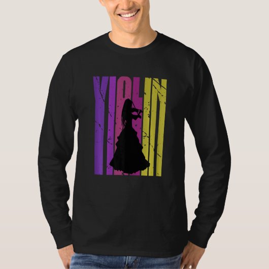 Girls Cute Violin Daughter Queen Violinist Player  Tシャツ (正面)