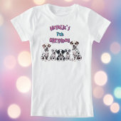 Girl's Dalmatian Puppy Birthday Party Tシャツ