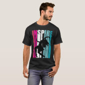 Girls Dance Inspire Coach Dancer Retro Dancing Tシャツ (正面フル)