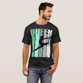 Girls Dance Queen Dance Retro Graphic Motivate Tシャツ (正面フル)