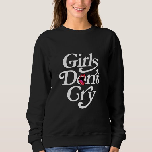 Girls Don't cry モダン おしゃれ フェミニン Tシャツ (正面)