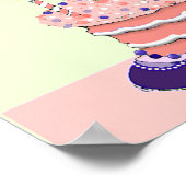 Girl's Dragon Birthday Party Invitations ポスター (角)