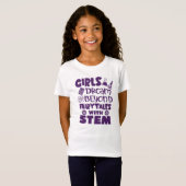 Girls Dream STEM理数技術Tシャツ Tシャツ (正面フル)