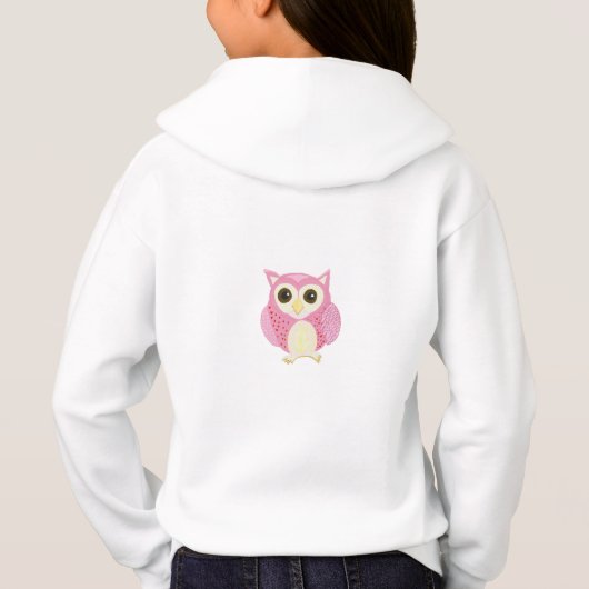 Girls editable pink Owls (裏面)