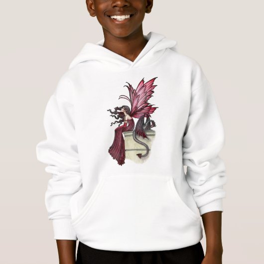 Girls Fairy Dragon Sweatshirt by Molly Harrison (正面)