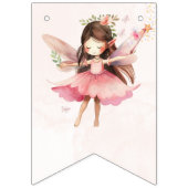 Girl's Fairy Happy Birthday Letters All Ages  バンティングフラッグ (第1の旗)