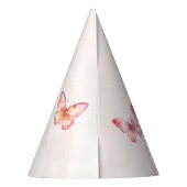 Girls Fairy Tale Castle Frog Mushroom Birthday パーティーハット (裏面)