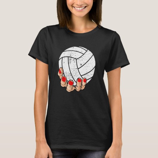Girls Funny Volleyball Tシャツ (正面)