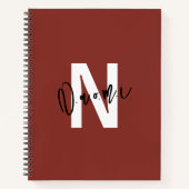 Girls’ Gift – Personalized Letter “N” Name Naomi  ノートブック (正面)