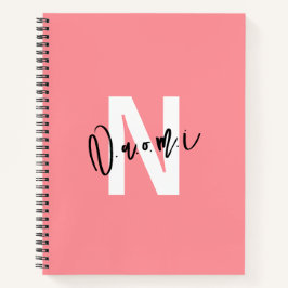 Girls’ Gift – Personalized N Letter Name Naomi  ノートブック