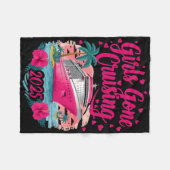 Girls Gone Cruising 2025 Women Cruise Vacation Bes フリースブランケット (正面(横))