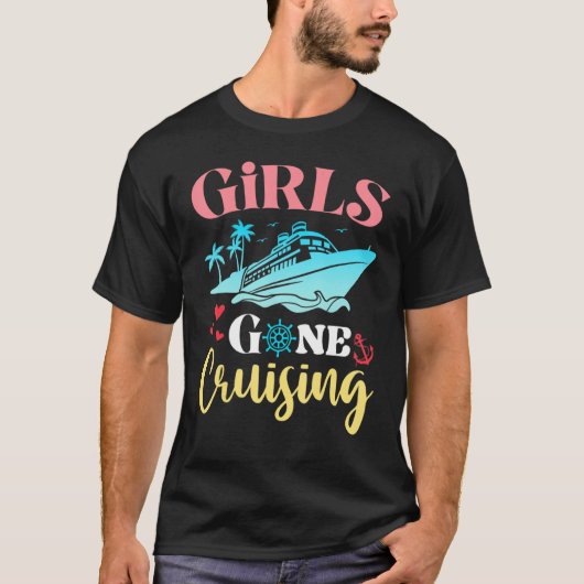 Girls Gone Cruising a Besties Sisters Friends Vaca Tシャツ (正面)