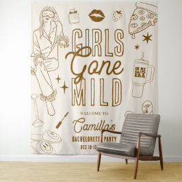 Girls Gone Mild スパパジャマ女子会 タペストリー