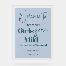 Girls Gone Mild ユニークなバチェラー・ビーチ・ウィークエンド アクリルサイン