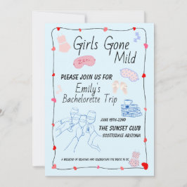 Girls Gone Mild Bachelorette Invitation 招待状