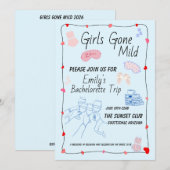 Girls Gone Mild Bachelorette Invitation 招待状 (正面/裏面)