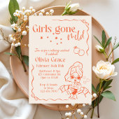 Girls Gone Mild Bachelorette Invitation | Boho Spa 招待状