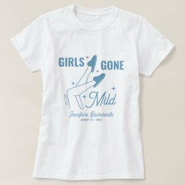 Girls Gone Mild Blue Whimsical Bachelorette Tシャツ