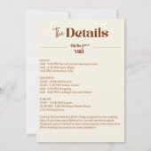 Girls Gone Mild Chic Bachelorette Beach Weekend 招待状 (裏面)