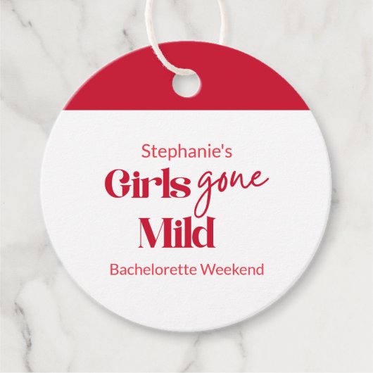 Girls Gone Mild Classic Bachelorette Beach Weekend フェイバータグ (正面)