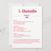 Girls Gone Mild Classic Bachelorette Beach Weekend 招待状 (裏面)