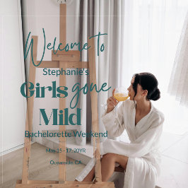 Girls Gone Mild Modern Bachelorette Beach Weekend アクリルサイン